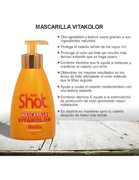 Mascarilla para cabello teñido Vitakolor KJ fortalecimiento