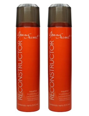 Set 2 Shampoo Reconstructor Rehidratación Y Brillo Open Secret 300ml