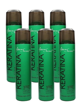 Set 6 Tratamientos Con Keratina Nutrición Intensiva Open Secret 300ml