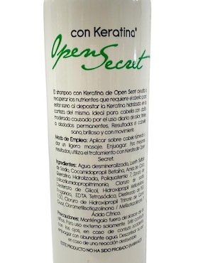 Set capilar Open Secret Keratina para todo tipo 2 piezas
