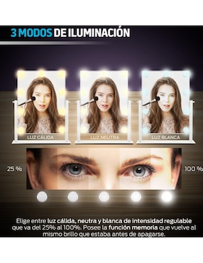 Espejo rectangular Redlemon