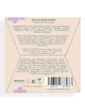 Polvo traslúcido Yuya