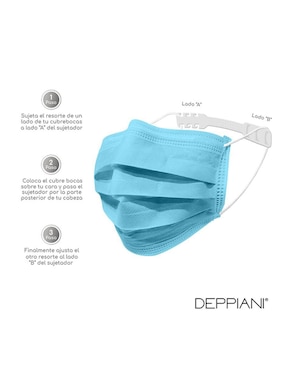 Set de Sujetadores para Cubrebocas Deppiani 10 piezas