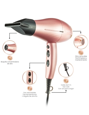 Secadora de cabello Timco Sef422