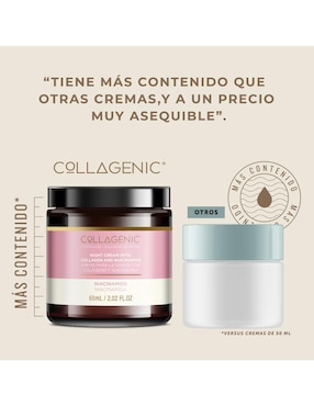Crema facial recomendada para prevenir la aparición de manchas noche Collagenic para todo tipo piel