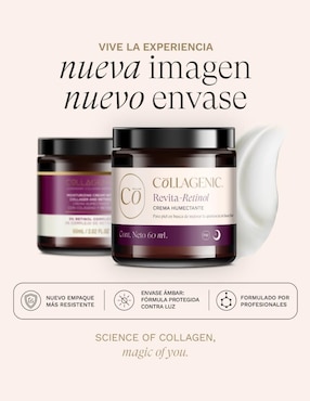 Crema facial recomendada para prevenir signos de la edad de noche Collagenic para todo tipo piel
