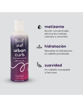 Mascarilla Morada Para Rizos Urban Curls para hidratar Urban Curls Tratar
