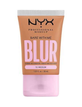 Base de maquillaje líquida Nyx Professional Makeup Bare With Me Blur Tint liso