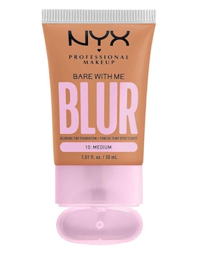 Base de maquillaje líquida Nyx Professional Makeup Bare With Me Blur Tint liso