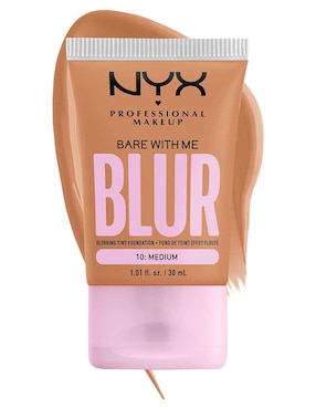 Base de maquillaje líquida Nyx Professional Makeup Bare With Me Blur Tint liso