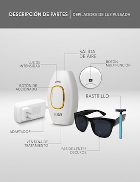 Depiladora IPL para rostro y cuerpo RC-IPL