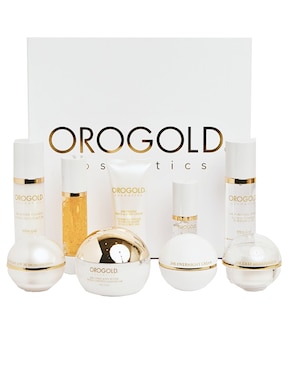 Kit Tratamiento Facial Reafirmante Antiedad Orogold Golden Box 24K