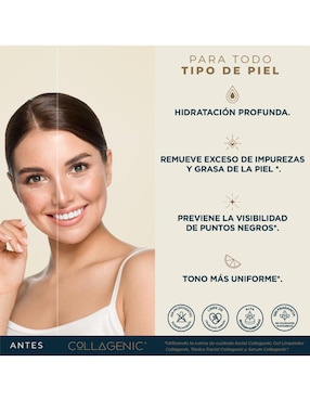 Limpiador facial Collagenic para desmaquillar