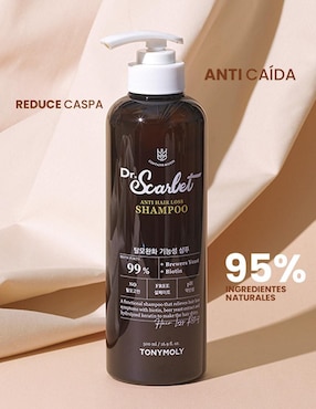 Shampoo reparador para cabello Dr. Scarlet - anti caída y pro crecimiento con biotina Tony Moly