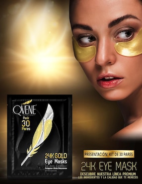 Parches para ojeras 24k gold eye contour Qvene