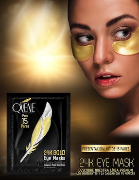 Parches para ojeras 24k gold eye contour Qvene