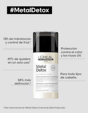 Crema para todo tipo de cabello Metal Detox L'Oreal Professionnel para antifrizz