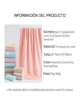 Toalla Genérica de algodón y poliéster