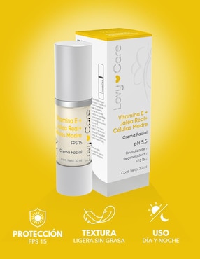 Set de crema facial recomendada para regenerar de día y noche Lovy Care para todo tipo piel