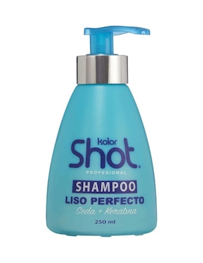 Shampoo Anti Frizz Para Cabello Liso Perfecto Seda + Keratina Kolor Shot Profesional