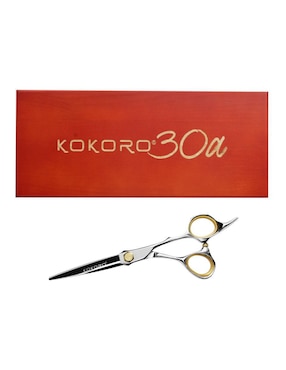 Tijeras para peluquería Kokoro Essentials punta puntiaguda 30 aniversario