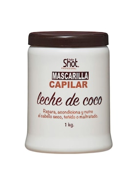 Mascarilla Para Cabello Leche De Coco Reparacion Para Reconstruir Kolor Shot Profesional