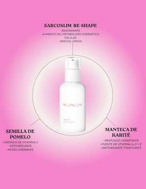Crema para cuerpo recomendada para reafirmar día y noche Nunun Skin para todo tipo piel