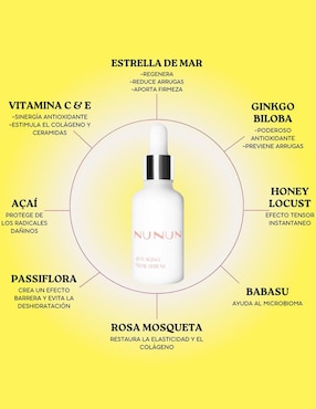 Sérum reafirmante Anti-Aging Nunun Skin de piel normales y sensibles