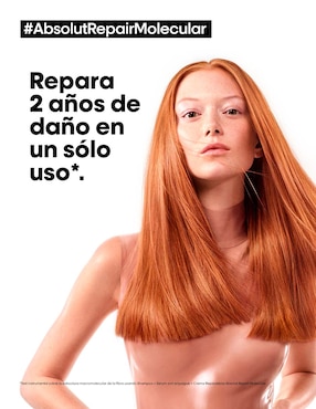 Mascarilla para cabello todo tipo Absolut Repair Molecular L'Oreal Professionnel para hidratar