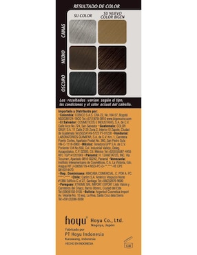 Tinte para cabello permanente en polvo Bigen Matices tono 4.65 castaño rojizo caoba