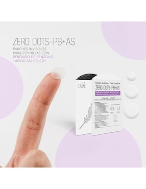 Parches para acné zero dots-pb+as peróxido benzoilo y ácido salicílico Qvene