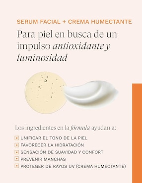 Kit tratamiento facial aclarante sérum +crema antiedad Collagenic