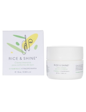 Crema Para Contorno De Ojos Recomendada Para Reafirmar De Día Y Noche Crema Intensiva Para Contorno De Ojos Vitamina E Xtraordinaria Rice & Shine Todo Tipo De Piel