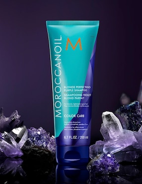 Shampoo protector de color para cabello violeta rubios perfectos Moroccanoil 200 ml