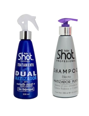 Kit Tratamiento Y Para Cabello Teñido O Con Canas Reparador Kolor Shot Profesional