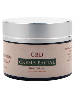 Crema Facial Recomendada Para Humectar De Noche CBD Colágeno Y Vitamina E Los Frutos De María Para Piel Mixta