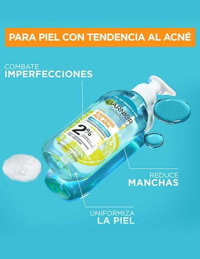 Limpiador facial Garnier Express Aclara Gel de Limpieza Anti Acne 200ml Garnier EXPRESS ACLARA ANTI ACNE para purificar