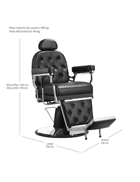Sillón para barbería Nanofort