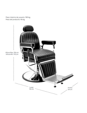 Sillón para barbería adulto Nanofort