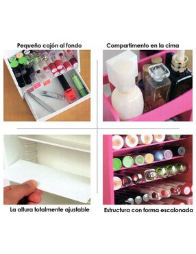 Organizador para cosméticos Aquila 7 piezas unisex