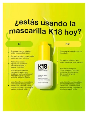 Aceite K18 Molecular Repair Hair Oil K18 30 ml