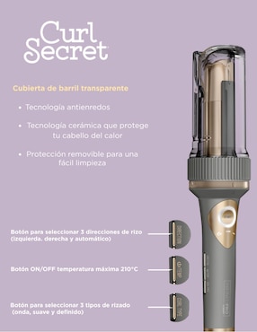 Rizadora de cabello Conair Curl Secret 30 mm de cerámica