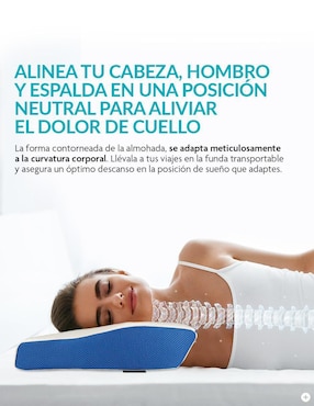 Almohada ortopédica Neurolux firmeza alta