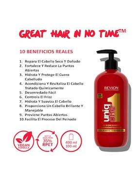Shampoo para cabello All In One Revlon Uniq One 490 ml
