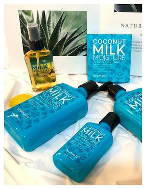 Shampoo hidratante para cabello de leche de coco Beamarry