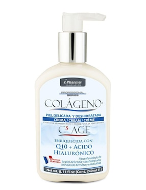 Crema Facial Y Corporal Recomendada Para Prevenir Signos De La Edad Día Y Noche Colágeno Q10+Ácido Hialurónico C5 Age Para Piel Sensible