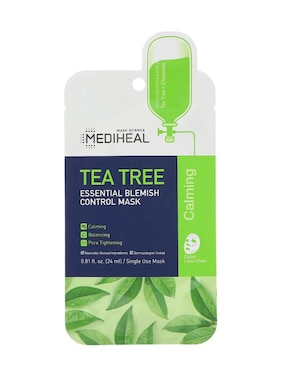 Mascarilla Facial Tea Tree Essential Blemish Control Mask Para Prevenir La Aparición De Manchas Mediheal