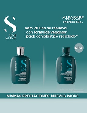 Shampoo reparador para cabello delicado Reestructurante Semi Di Lino 250 ml