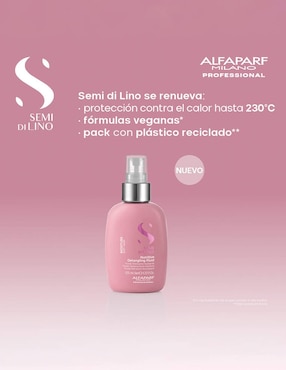 Crema para todo tipo de cabello Nutritive Detangling Fluid Semi Di Lino Semi Di Lino para hidratar