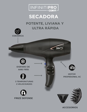 Secadora de cabello Conair 3qbkes